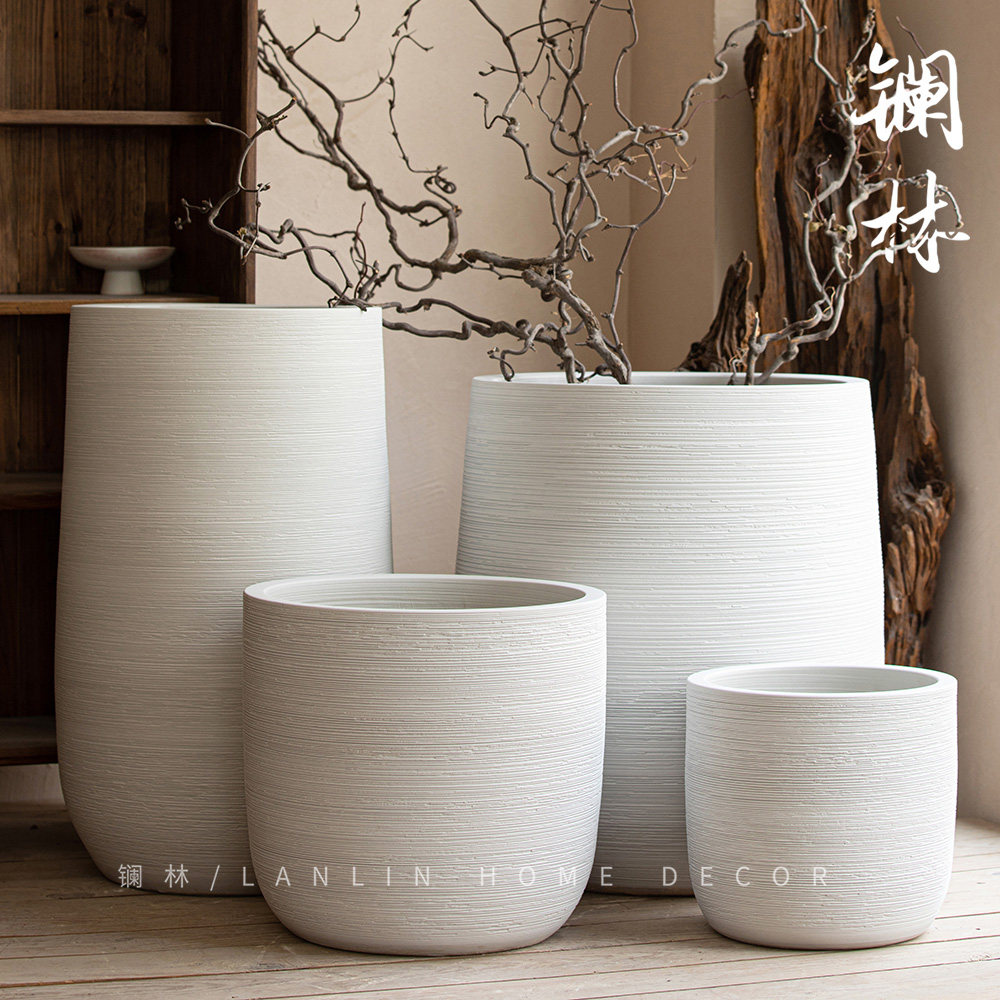 景德镇落地陶瓷大口径花盆