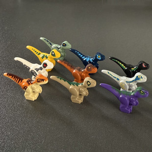 MOC国产小颗粒积木动物24946恐龙蛋鸡蛋鸟蛋恐龙幼崽宝宝儿童玩具