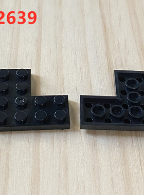 MOC国产积木2639 4x4转角板DIY建筑教具小颗粒底板零配件零件黑色