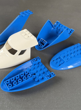 MOC国产兼容乐高87613 87611 87616 87615 87614飞机积木零件配件