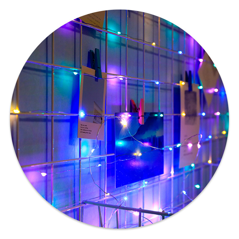 LED少女相册内置彩灯闪灯串灯