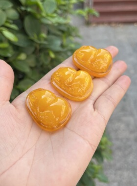 天然二代蜜蜡配件椭圆形葫芦造型DIY手工饰品材料毛衣吊坠手把件