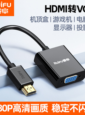 hdtv转vga转换器电脑机顶盒笔记本连显示器电视高清转换线加长线