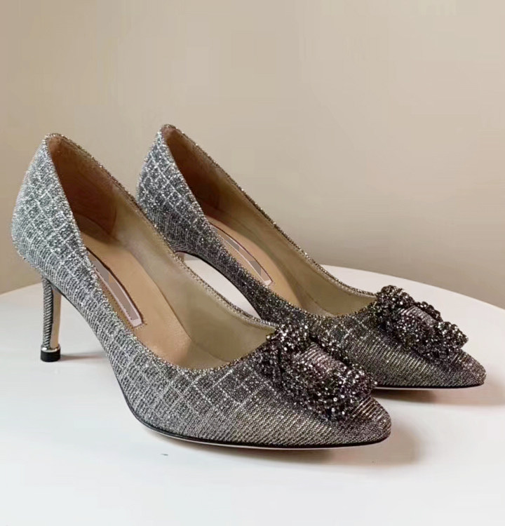 欧美范 一线大牌 女士 细跟 亮片布 高跟 皮鞋 格纹 精品  实拍|msdalam kategori Kasut wanita, kasut rendah - dari Buy2taobao.com untuk memberikan perkhidmatan ejen Taobao profesional membeli