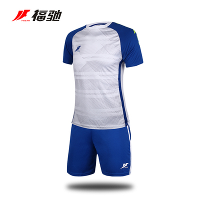 福驰青少年男女透气速干足球服户外运动短袖训练服学生比赛队服