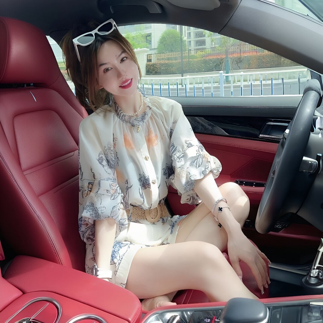 夏装搭配一整套轻奢高级感遮肉显时尚套装