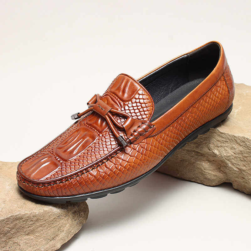 新款夏季一脚蹬男鞋真皮豆豆鞋韩版潮流软底休闲鞋百搭欧洲站男鞋,流行男鞋,乐福鞋（豆豆鞋）,淘宝优惠券,粉丝福利购,淘宝优惠卷