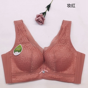玉姿一族新款7051无钢圈文胸中厚B杯大码调整内衣聚拢美背收副乳