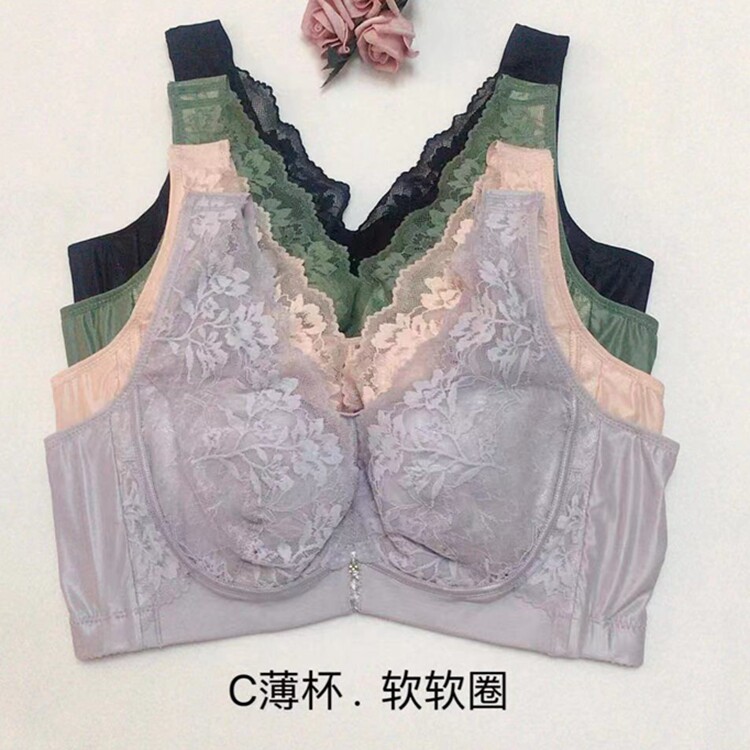 玉姿一族女文胸促销聚拢7828 C杯大码薄款软钢圈调整型23新款内衣