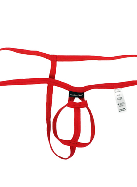 男士性感小丁字裤开档露屁股情趣捆绑个性创意透气细带冰丝小内裤