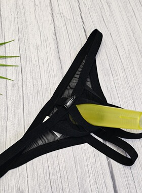 新款跨境货源开裆男士大码低腰四季可穿透明镂空性感男内裤