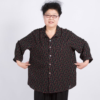 给妈妈40-50遮肚子韩版衬衫衣服