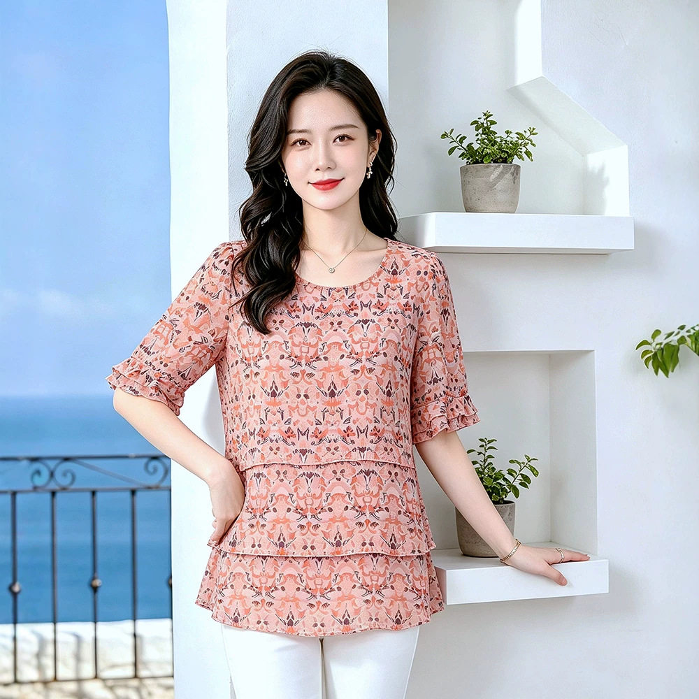 大码女装胖mm夏装T恤上衣200斤