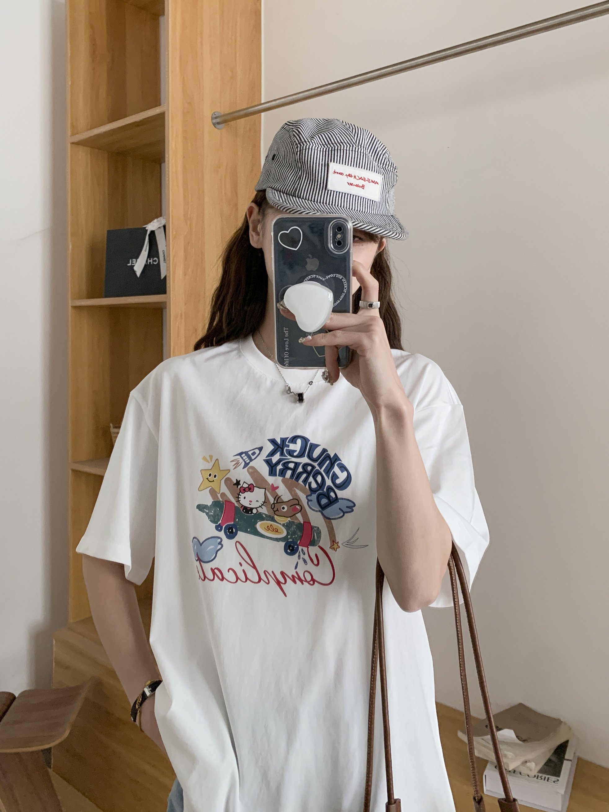 Suhoo韩国2025春夏新款减龄百搭kitty猫印花短袖T恤女