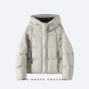 【格格来了】晶岩90白鸭绒羽绒服加厚连帽新款外套冬季新品-7016