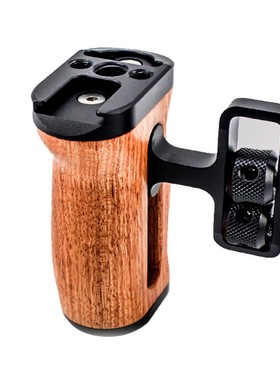 相机通用兔笼木质手柄微单侧握把手vlog手持运动相机第一视角配件