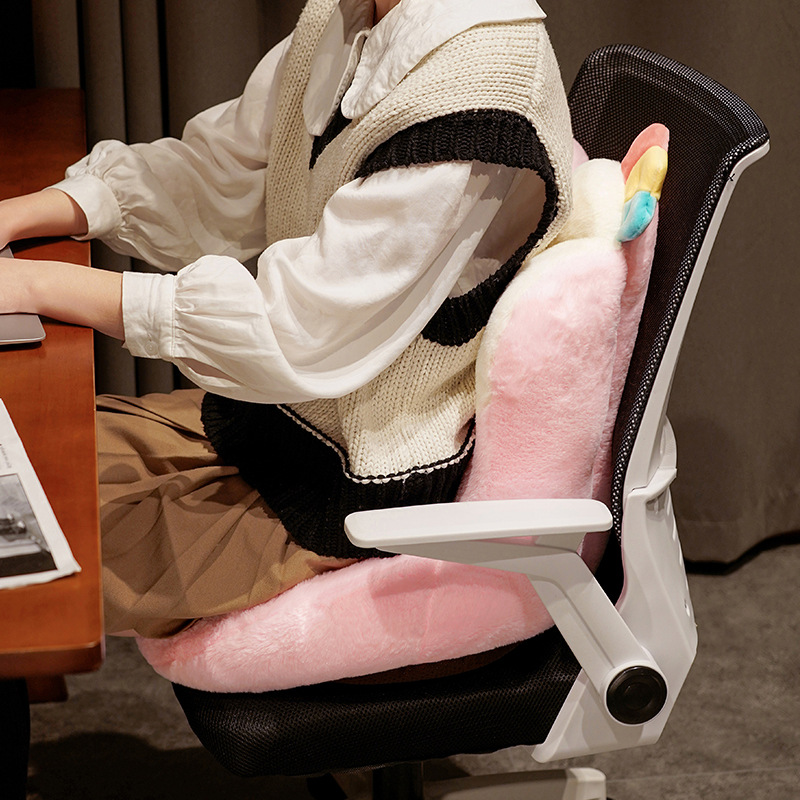 冬季电加热坐垫靠背一体办公室加厚椅垫靠垫学生宿舍屁股垫子懒人