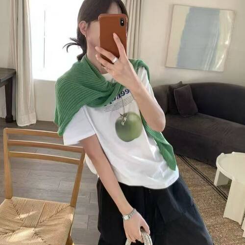 【001-050】2026新款韩系风夏季女宽松型女士棉休闲大板T恤