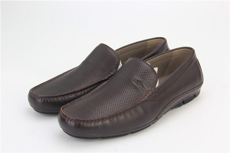 专柜正品西班牙品牌名仕/mister男士头层牛皮冲孔透气休闲豆豆鞋