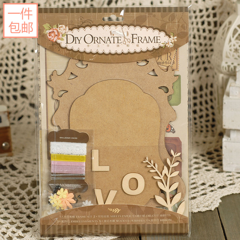 Iraq and promise manual Retro woodiness album Photo frame Photo Frame DIY manual gorgeous Photo frame SOFin the Electronic Dictionary/Electronic paper book/Stationery , Shelves/Display items , Albums  category - from Buy2taobao.com to provide professional Taobao agent buy service