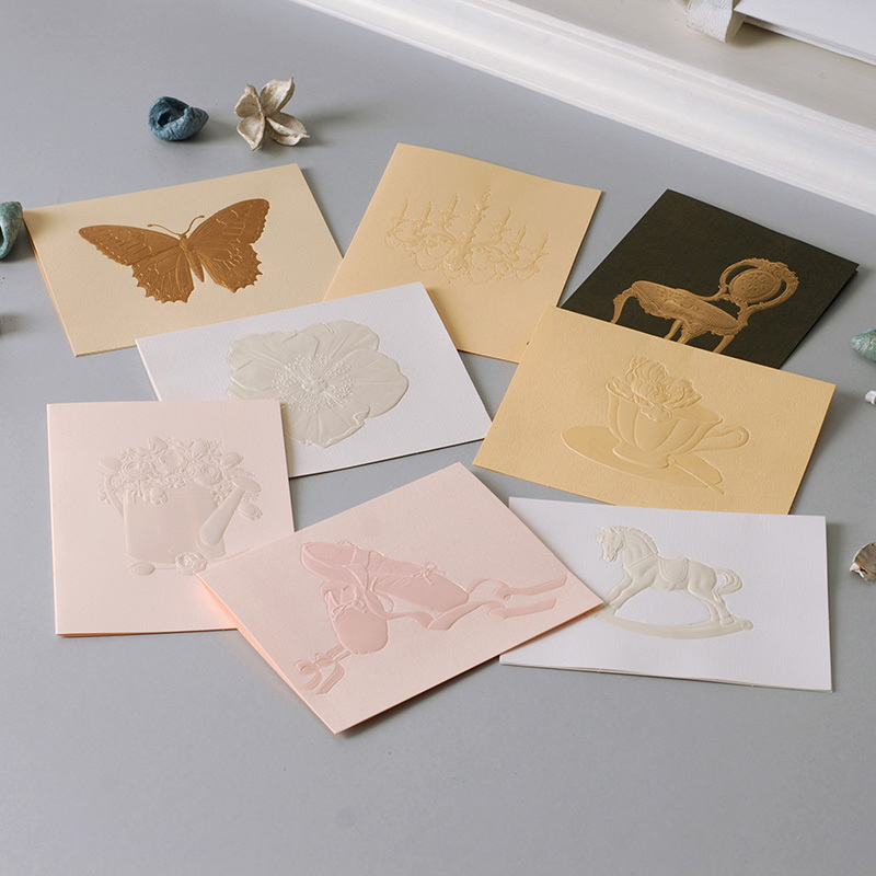 伊和诺贺卡迷你感谢卡万用卡片商务小卡生日祝福贺卡MINI-1512