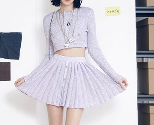 德国进口机织亮片纱线手工订钻套装 Purple Lavender CAN