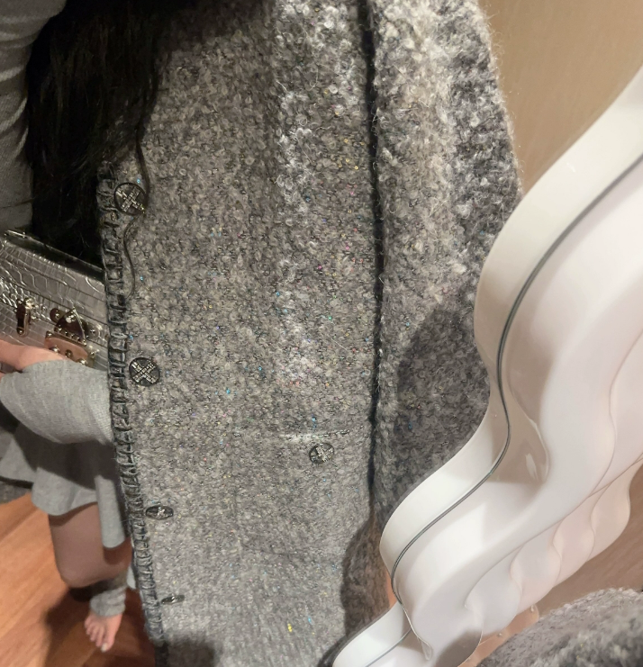七彩偏光明星廓形小香