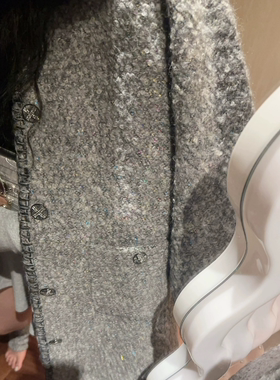 ALU高奢私服意大利嵿奢王炸COLOMBO羊毛羊驼七彩偏光明星廓形小香