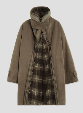 FOREVERCAN“雪地青松”张婧仪同款真两件拼接派克服外套 SC22436