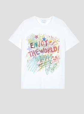 SSAVAGE“缤纷夏日”童趣多巴胺配色涂鸦感短袖T恤 SS90631