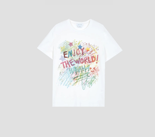 SSAVAGE“缤纷夏日”童趣多巴胺配色涂鸦感短袖T恤 SS90631