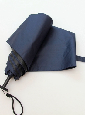 日本超轻量138克铅笔伞礼盒晴雨伞迷你波点太阳伞黑胶UPF50文艺伞