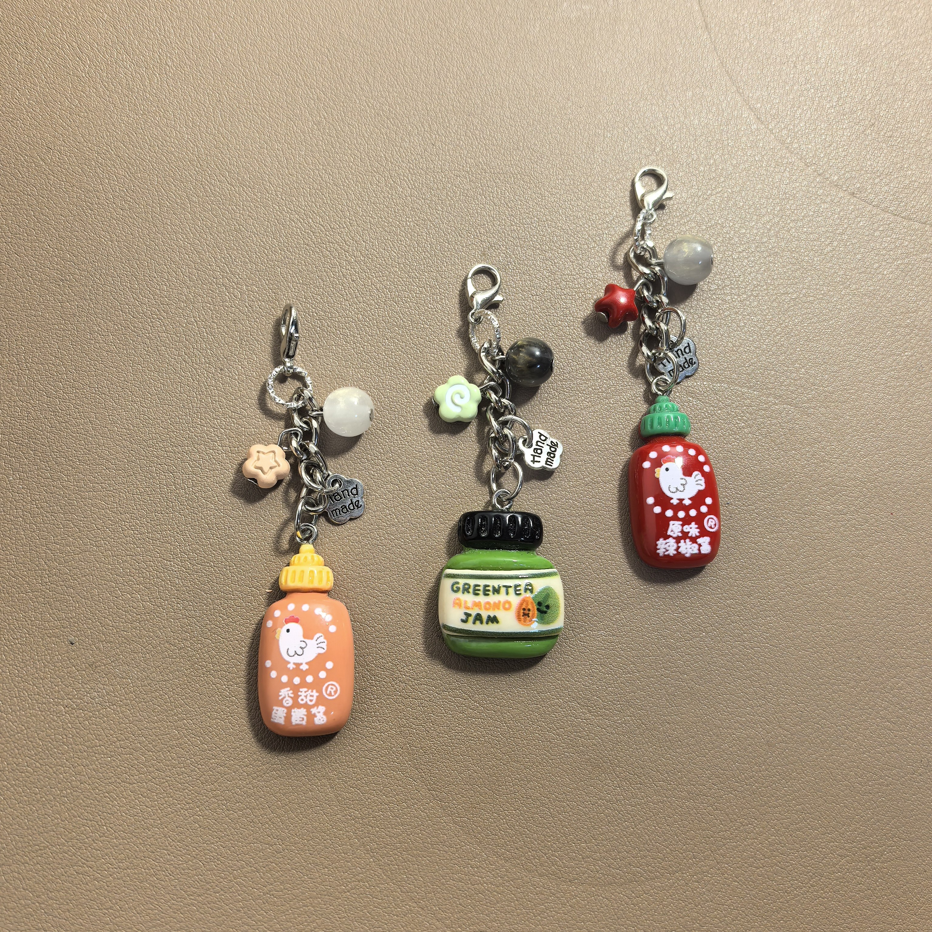 新款卡通果酱树脂配件系列手工搭配珠珠包包挂件钥匙扣手机链,服饰配件/皮带/帽子/围巾,钥匙扣,淘宝优惠券,粉丝福利购,淘宝优惠卷
