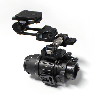 头盔用CNC夜视仪支架单目改双目热成像夜视镜RQE转接桥PVS14可用