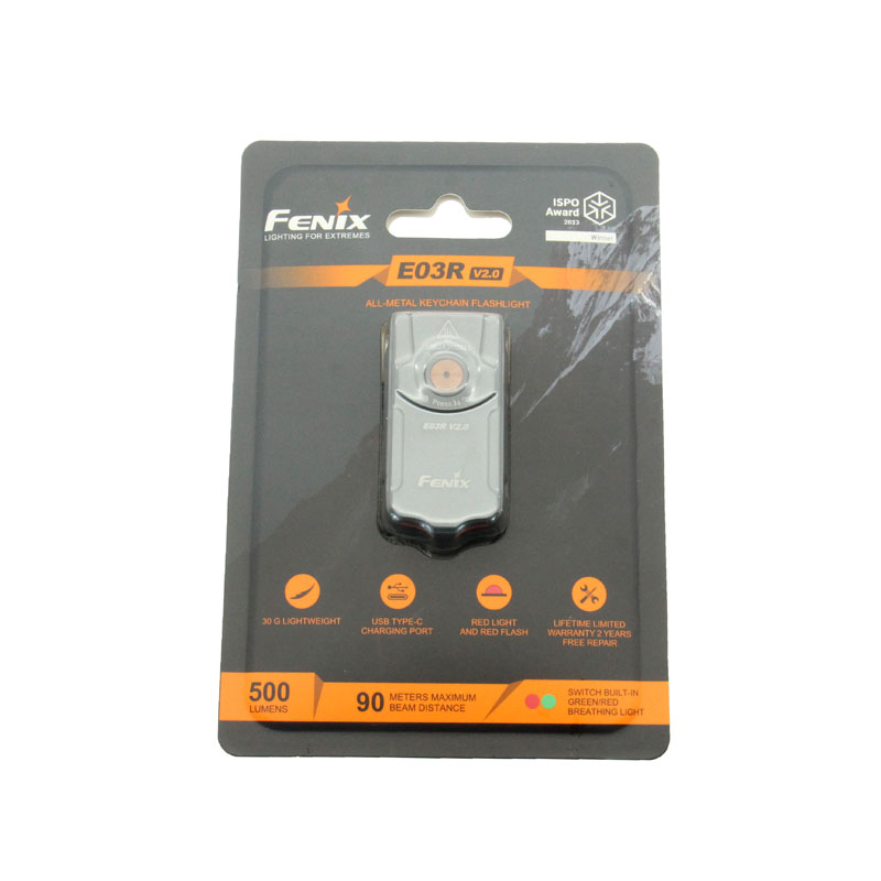 Fenix菲尼克斯 E03R V2.0三防迷你小手电防水EDC强光充电非常耐用