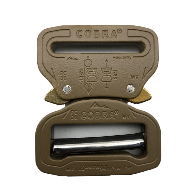 奥地利austrialpin cobra眼镜蛇扣战术腰带扣 38mm织带用棕色涂层