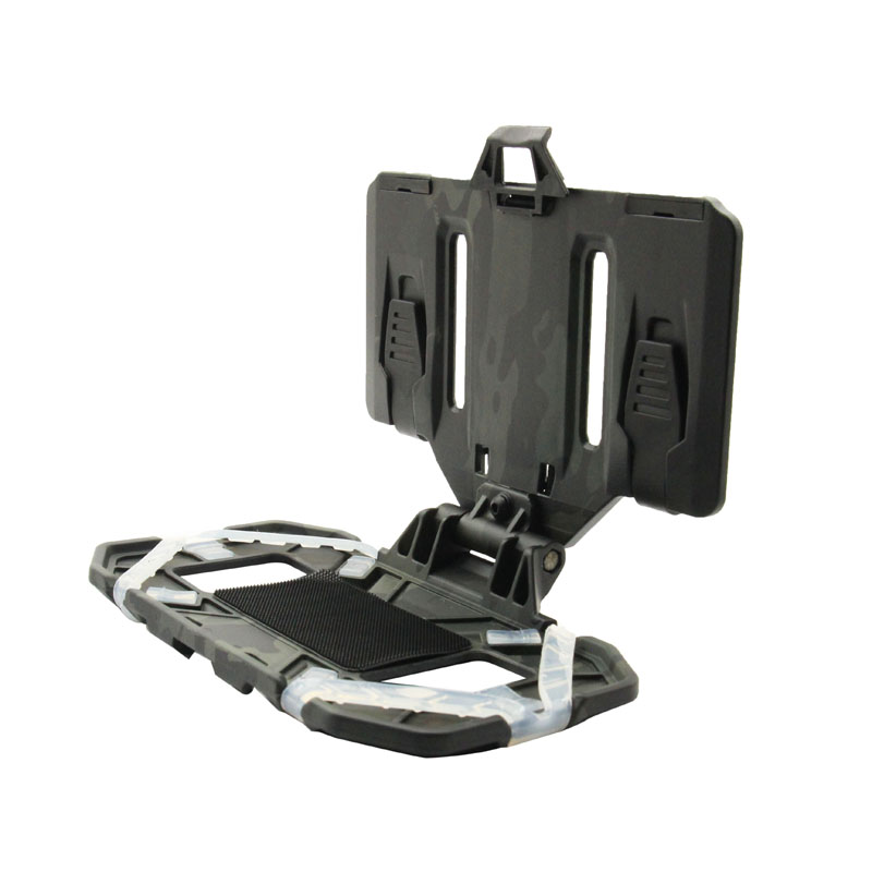 战术背心胸前手机壳军迷战术90°折合通用手机导航板 水转MCBK色