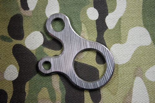 伞绳打结环旅行小配件 3孔式多用途快速结绳扣工具不锈钢CNC