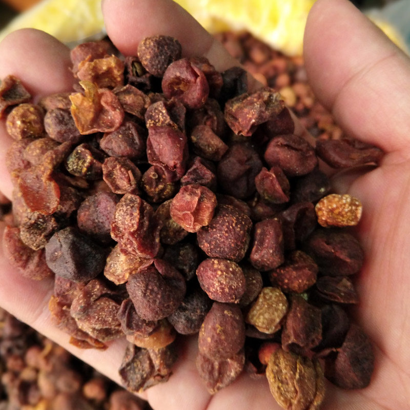 千丝红山黄皮果鸡皮果广西山黄皮酱用香料有籽农家自晒500g包邮