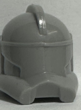 灰色第三方头盔白色星战克隆兵白兵指挥官兵人仔帽配件赏金猎人