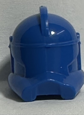 蓝色第三方头盔白色星战克隆兵白兵指挥官兵人仔帽配件赏金猎人