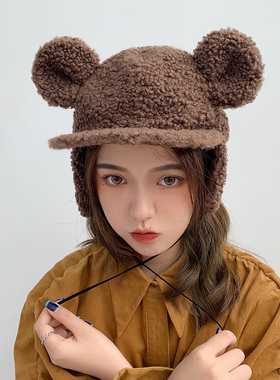 平檐帽可爱女生契约可爱