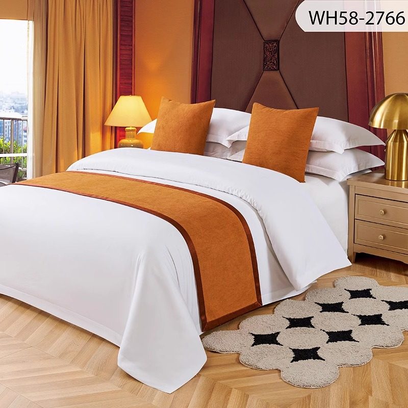 酒店沙发客厅靠枕酒店卧室专用简约高端床旗床尾巾