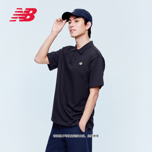 NewBalance男款POLO短袖翻领T恤