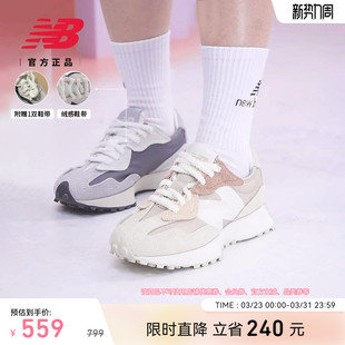 NB官方正品 Balance 春季 男女同款 U327WTL V头鞋 厚底休闲鞋 New