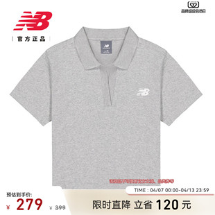 26新款 New Balance NB官方正品 潮流舒适运动翻领T恤WT611927 女款