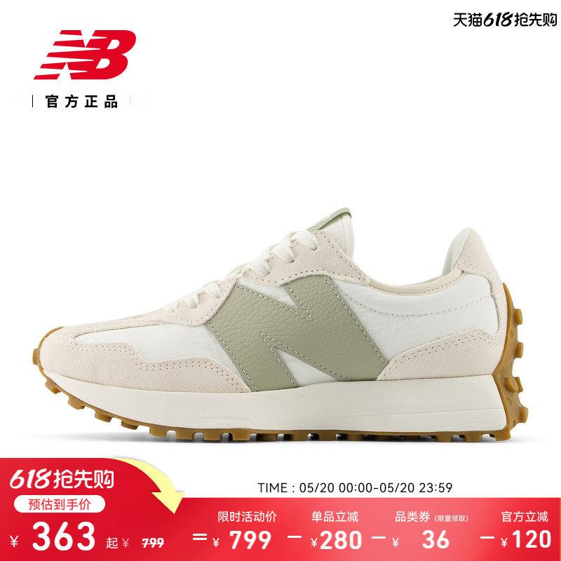 New Balance NB官方正品女鞋舒适轻便厚底休闲鞋327
