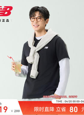 New Balance NB官方正品男休闲运动舒适翻领宽松POLO短袖MT51519