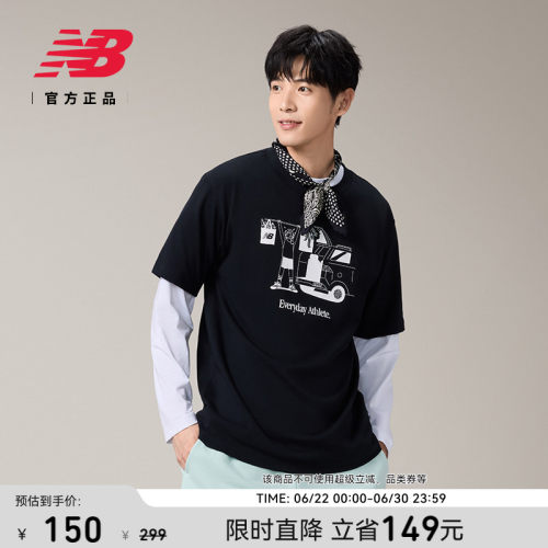 NEWBALANCE男款百搭休闲短袖