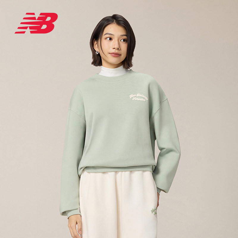 New Balance NB官方正品春女款时尚休闲运动长袖套头卫衣WT53516